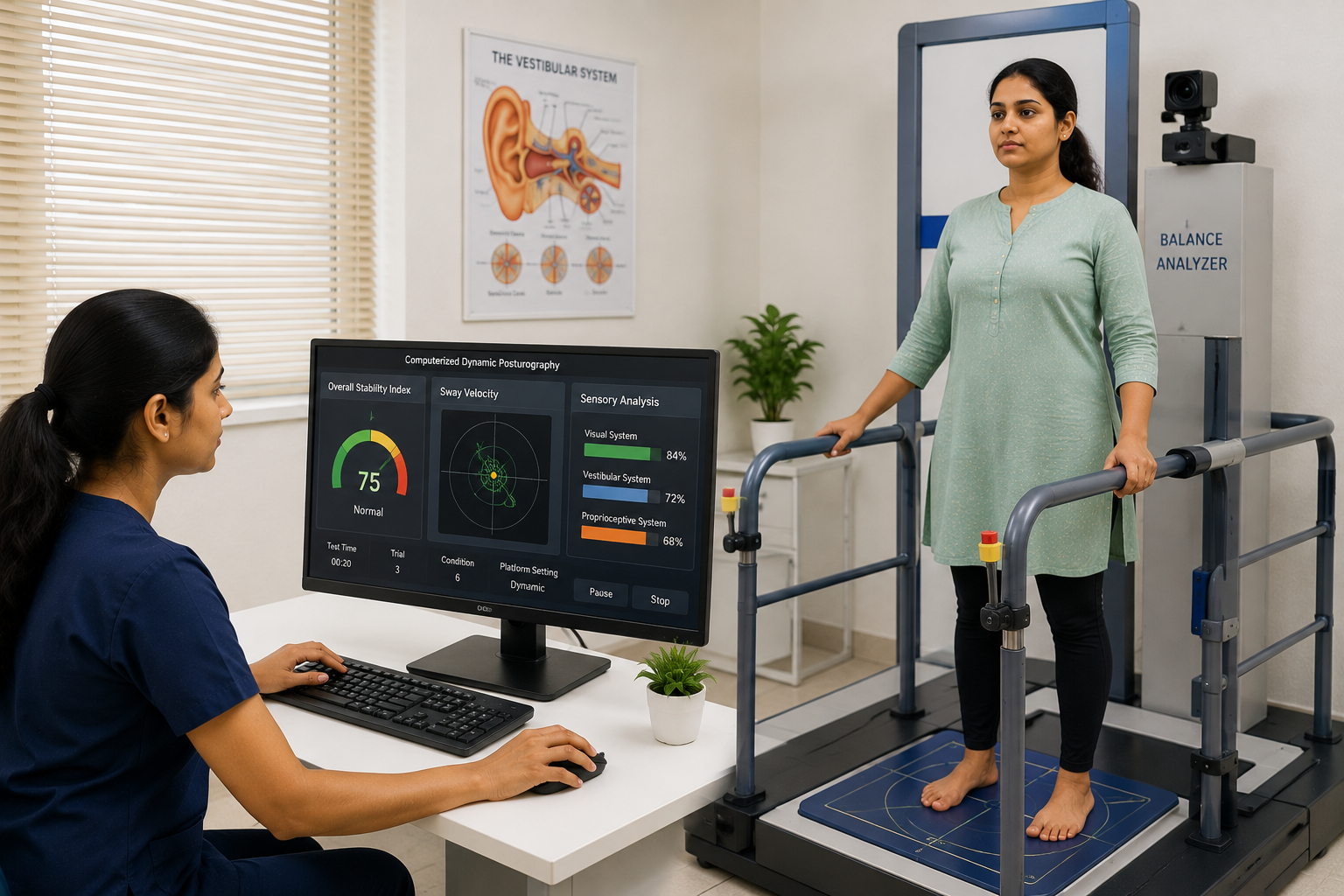 Indian Sikh physiotherapist helping a patient with rehabilitation