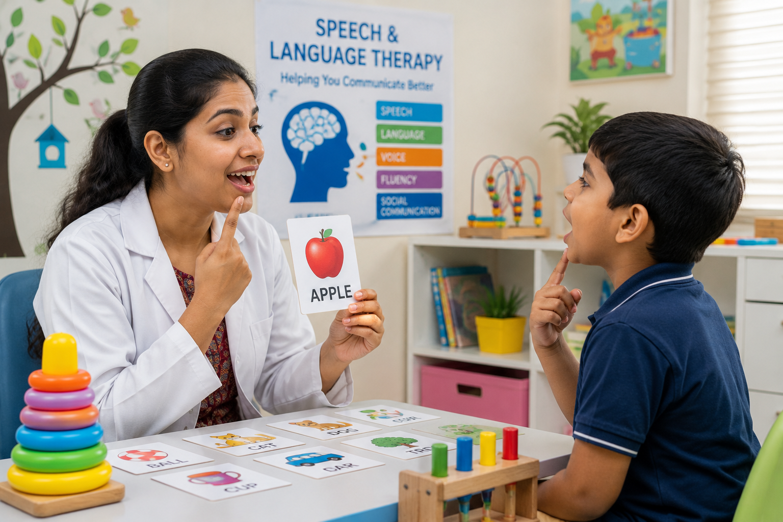 Indian mother and daughter engaged in a learning conversation