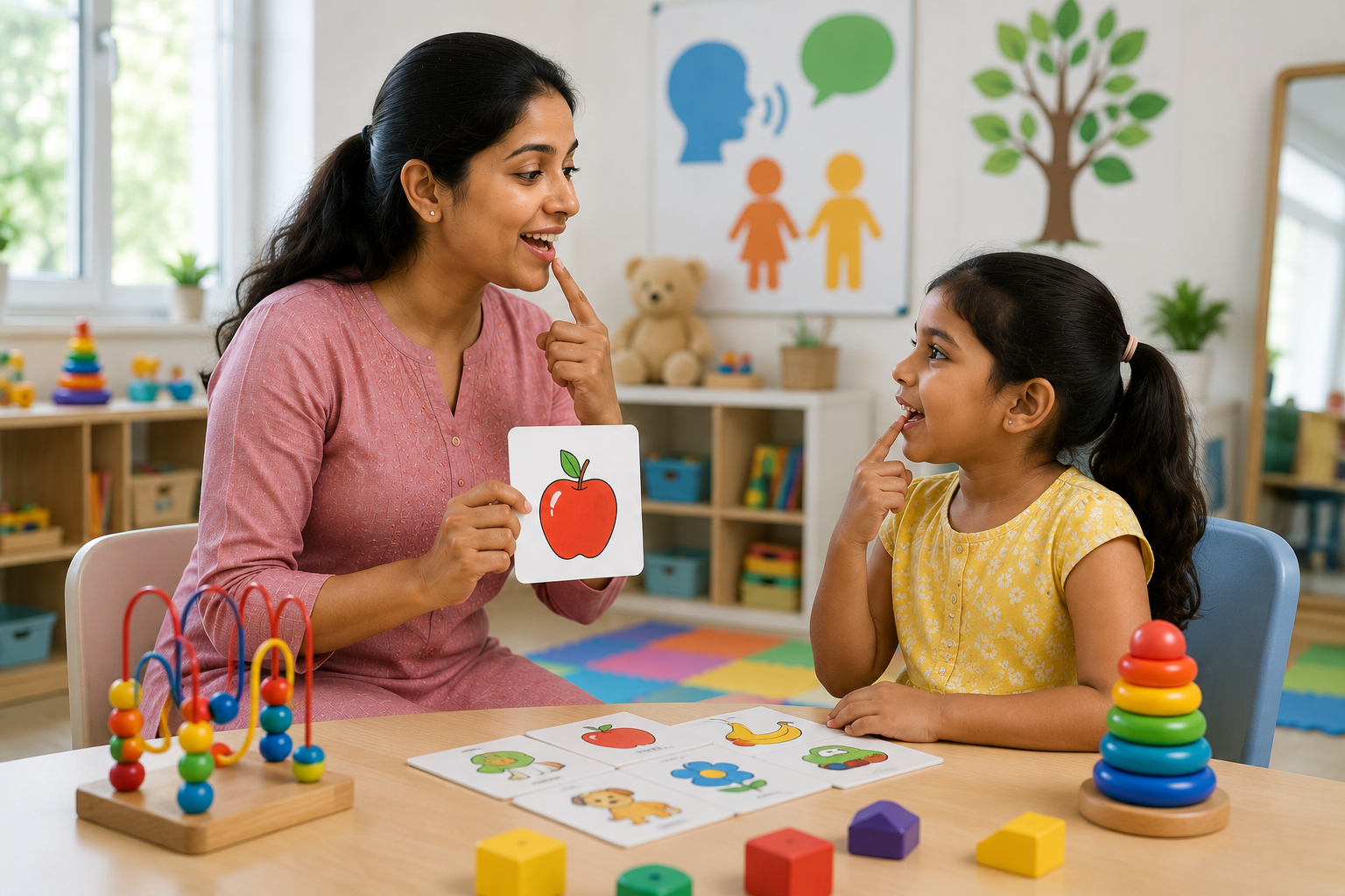 Child learning through activities