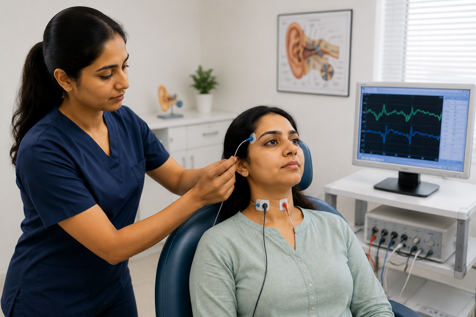 Experienced Indian Sikh doctor in a clinical setting