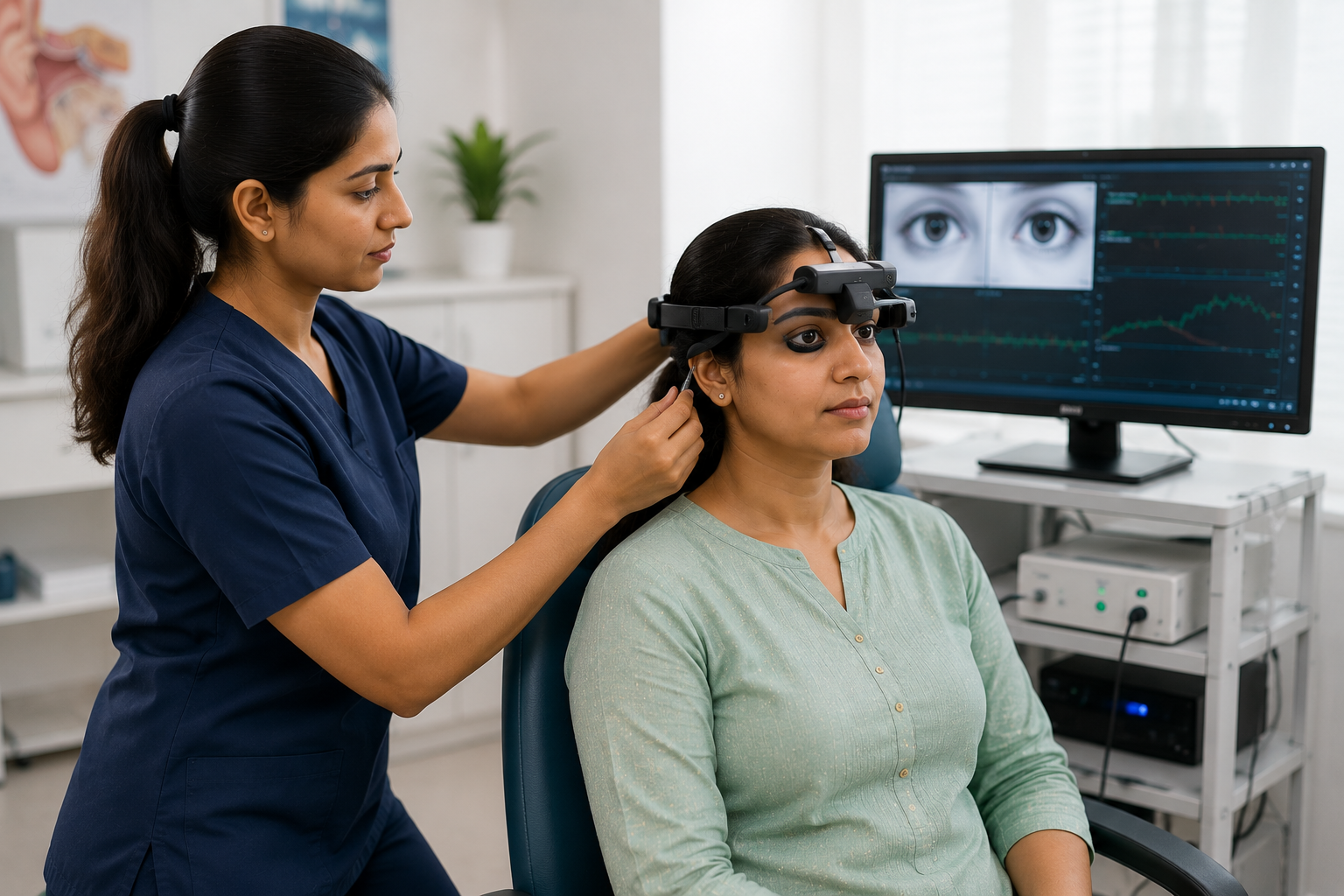 Indian doctor explaining a diagnosis to a patient