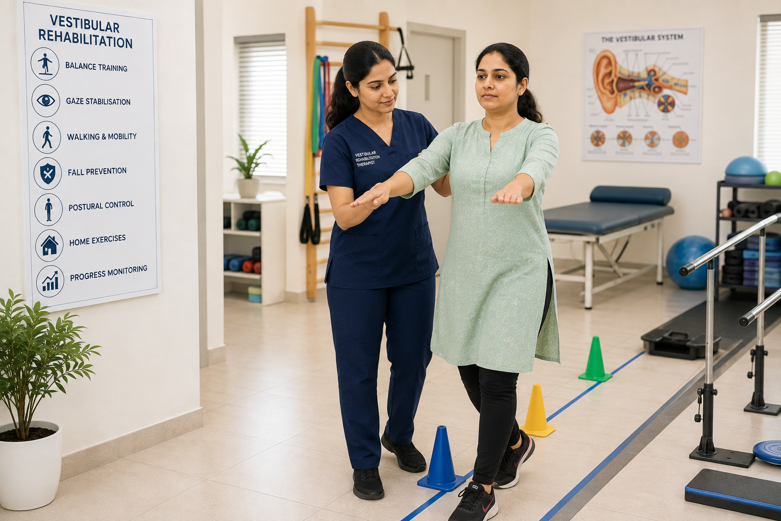 Indian Sikh physiotherapist providing rehabilitation therapy